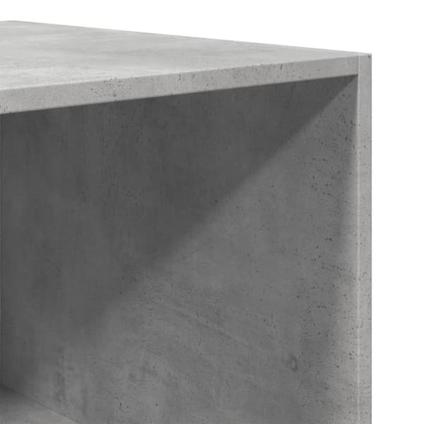 vidaXL Garderobe betonggrå 80x50x200 cm konstruert tre