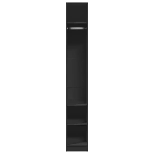 vidaXL Garderobe svart 30x50x200 cm konstruert tre