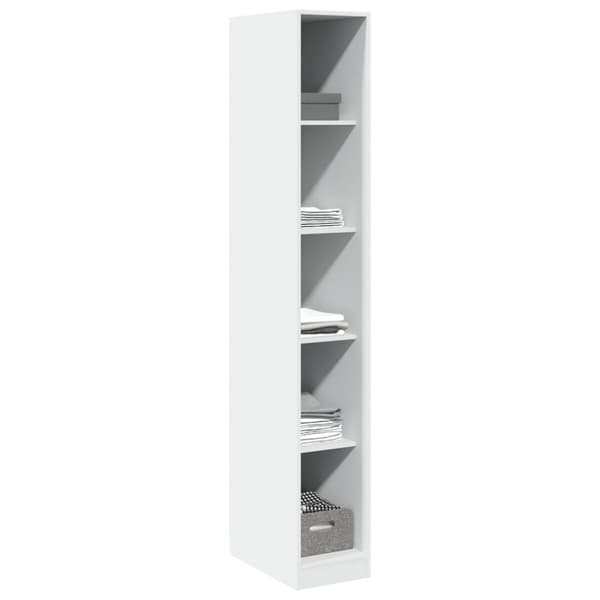 vidaXL Garderob vit 30x50x200 cm konstruerat trä