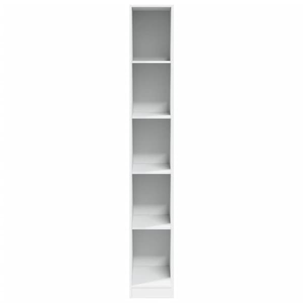 vidaXL Garderob vit 30x50x200 cm konstruerat trä