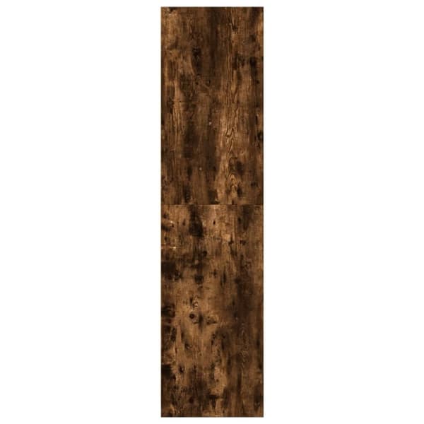 vidaXL Garderobe røkt eik 80x50x200 cm konstruert tre