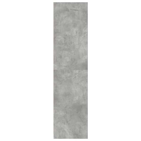 vidaXL Garderobeskap betonggrå 100x50x200 cm sponplate