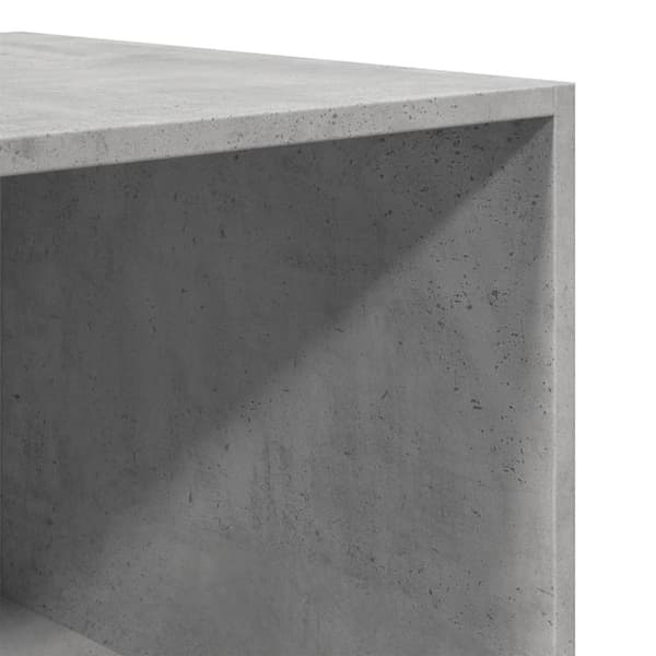 vidaXL Garderobeskap betonggrå 100x50x200 cm sponplate