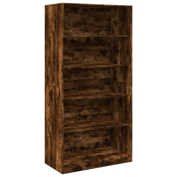 vidaXL Klädskåp rökfärgad ek 100x50x200 cm konstruerat trä