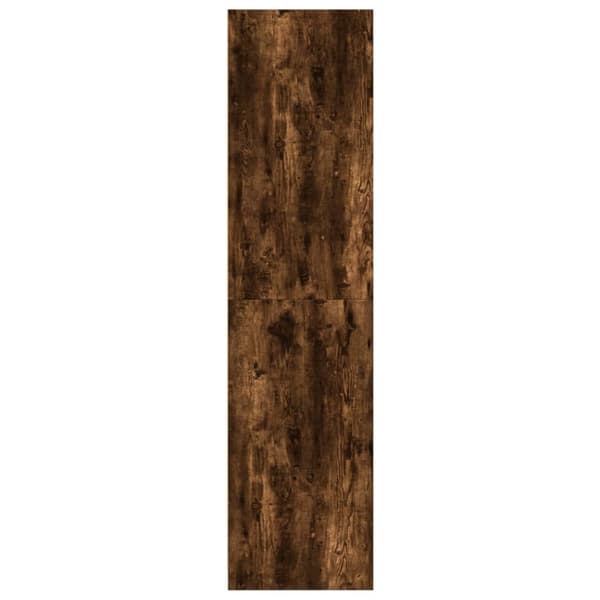 vidaXL Klädskåp rökfärgad ek 100x50x200 cm konstruerat trä