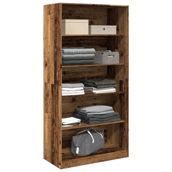 vidaXL Garderobe gammelt tre 100x50x200 cm konstruert tre