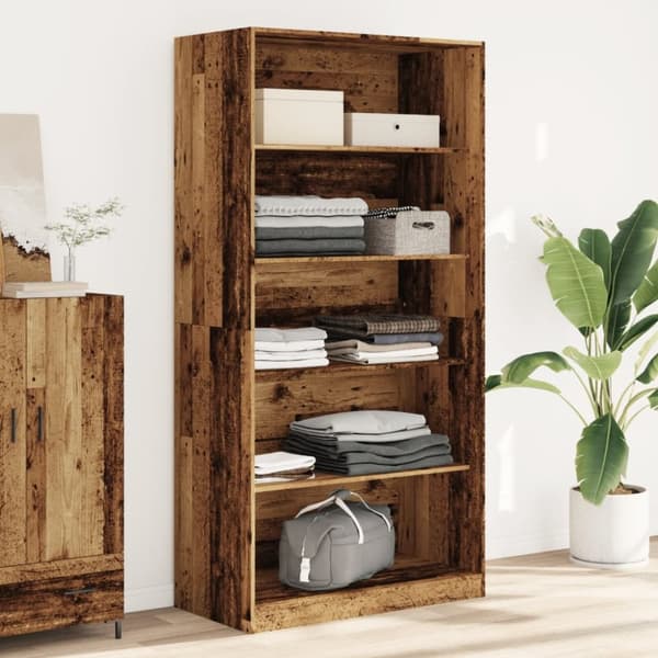 vidaXL Garderobe gammelt tre 100x50x200 cm konstruert tre
