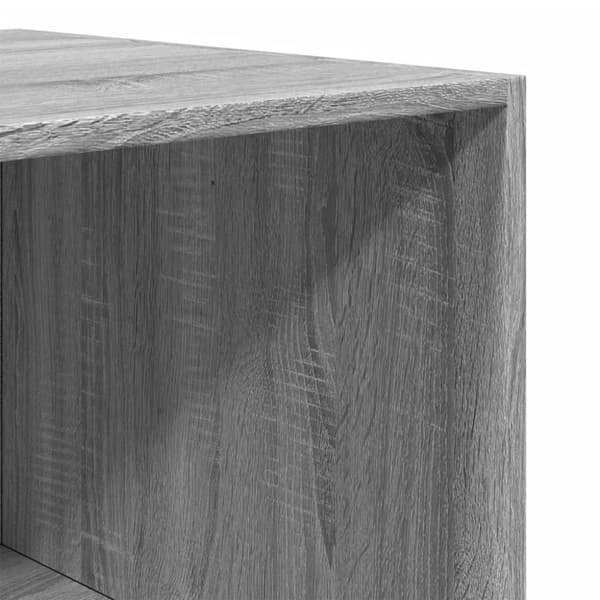 vidaXL klædeskab 100x50x200 cm konstrueret træ grå sonoma-eg