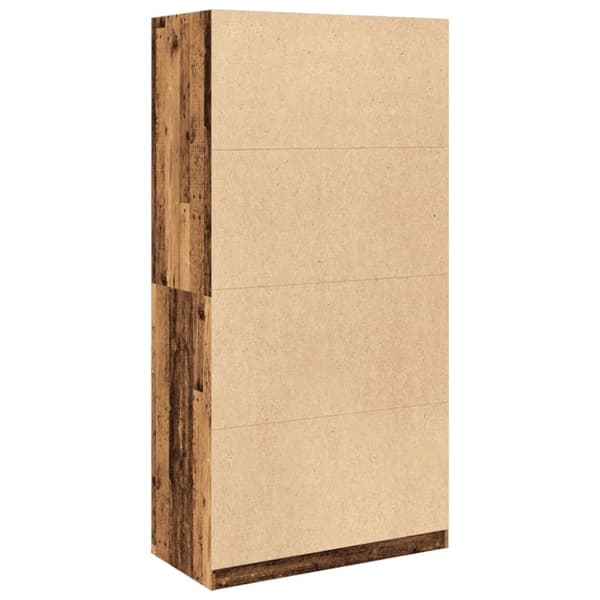 vidaXL Vaatekaappi vanha puu 100x50x200 cm tekninen puu