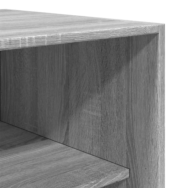 vidaXL Garderobe grå sonoma 100x50x200 cm konstruert tre