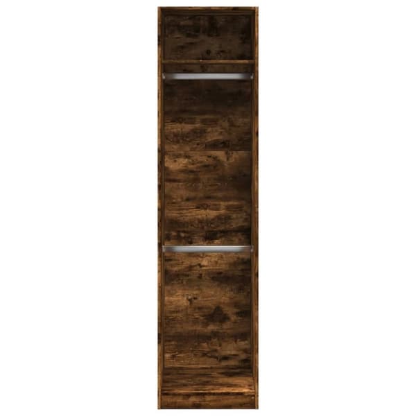 vidaXL Garderob rökfärgad ek 50x50x200 cm konstruerat trä