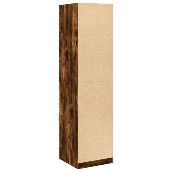 vidaXL Garderob rökfärgad ek 50x50x200 cm konstruerat trä