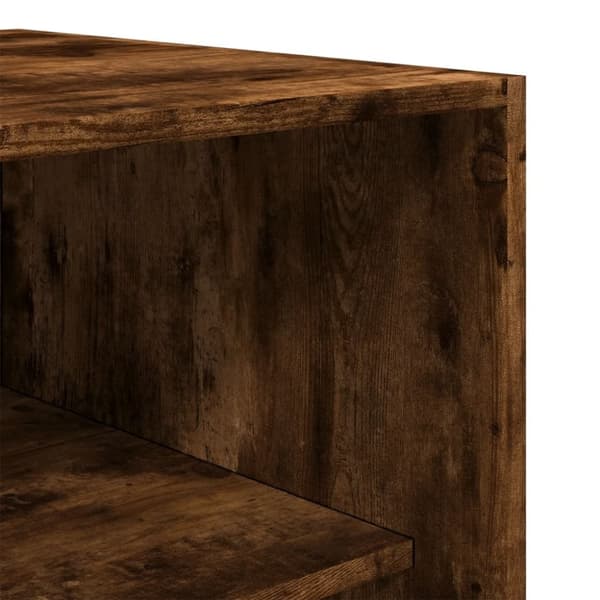 vidaXL Garderob rökfärgad ek 50x50x200 cm konstruerat trä