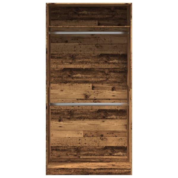 vidaXL Garderobe gammelt tre 100x50x200 cm konstruert tre