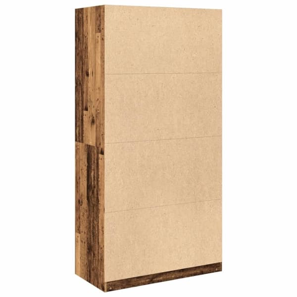 vidaXL Garderobe gammelt tre 100x50x200 cm konstruert tre