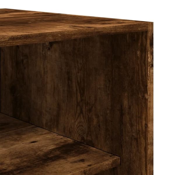 vidaXL Klädskåp rökfärgad ek 100x50x200 cm konstruerat trä