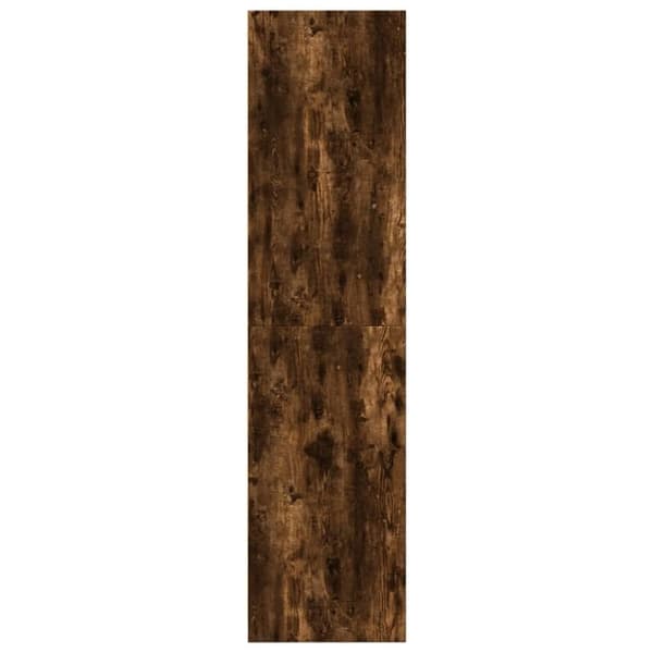 vidaXL Garderobe røkt eik 80x50x200 cm konstruert tre