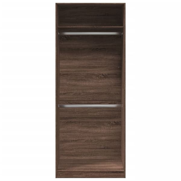 vidaXL Vaatekaappi ruskea tammi 80x50x200 cm tekninen puu