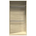Miniatyrbilde 5 av 11: vidaXL Garderobe sonoma eik 100x50x200 cm sponplate