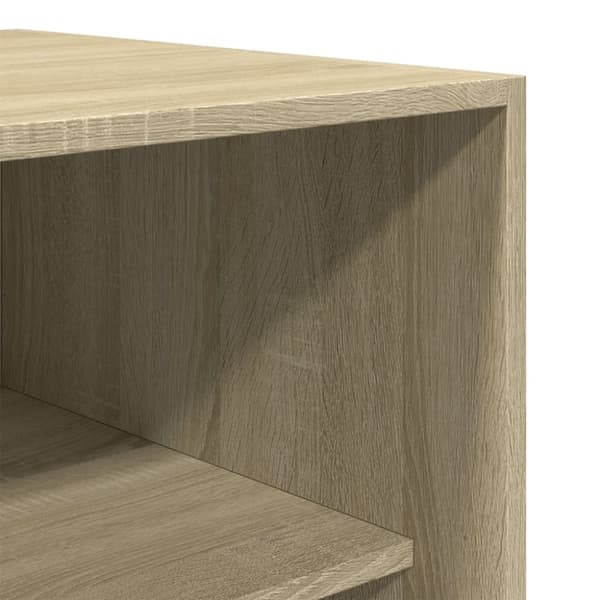 vidaXL Garderobe sonoma eik 100x50x200 cm sponplate