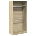 Miniatyrbilde 1 av 11: vidaXL Garderobe sonoma eik 100x50x200 cm sponplate