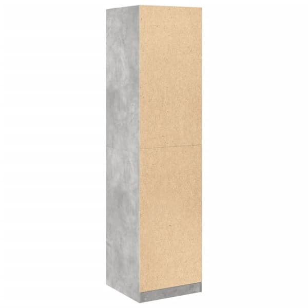 vidaXL Garderob betonggrå 50x50x200 cm konstruerat trä