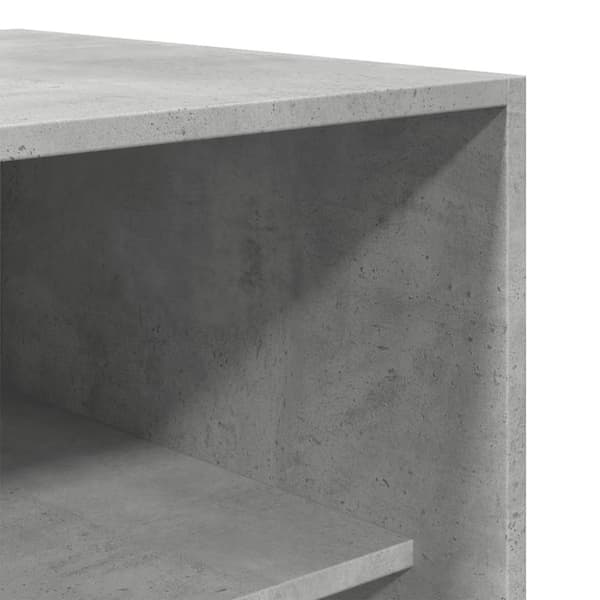 vidaXL Garderob betonggrå 50x50x200 cm konstruerat trä
