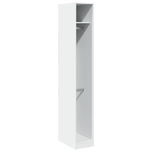 vidaXL Garderobe hvit 30x50x200 cm konstruert tre