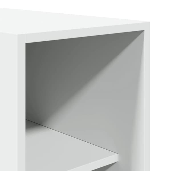 vidaXL Garderobe hvit 30x50x200 cm konstruert tre