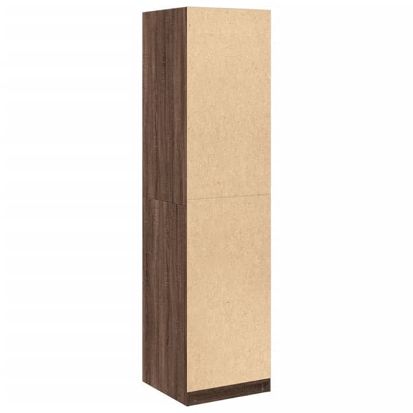 vidaXL klædeskab 50x50x200 cm konstrueret træ brun egetræsfarve