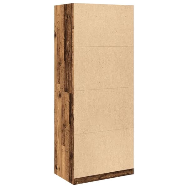 vidaXL Vaatekaappi vanha puu 80x50x200 cm tekninen puu
