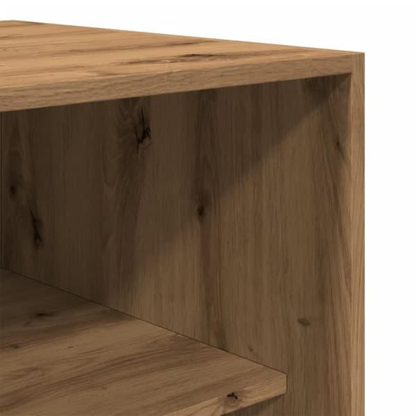 vidaXL Garderob ek 80x50x200 cm konstruerat trä