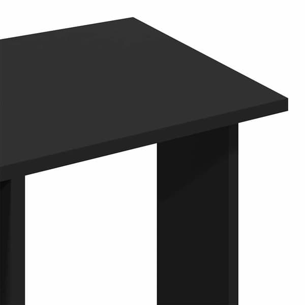 vidaXL klædeskab med hjul 102x38x110 cm konstrueret træ sort