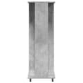 Pikkukuva 6 / 11: vidaXL Vaatekaappi pyörillä betoninharmaa 102x38x110 cm tekninen puu