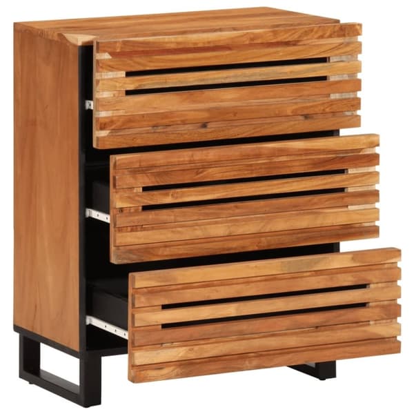 vidaXL Skänk 60x34x75 cm massivt akaciaträ