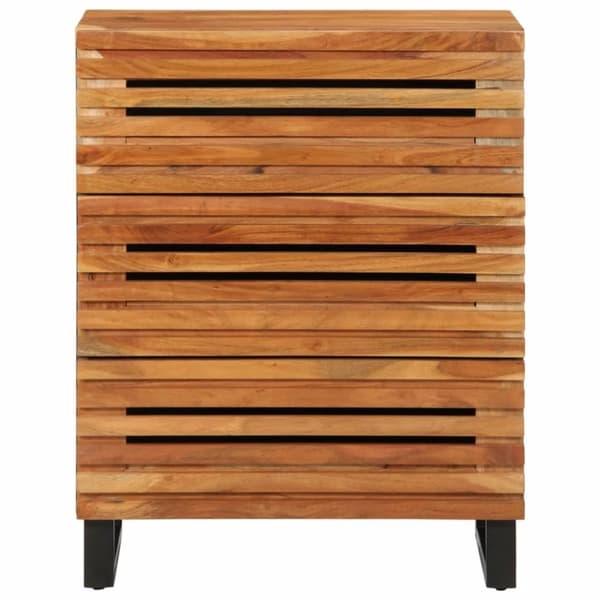 vidaXL Skänk 60x34x75 cm massivt akaciaträ