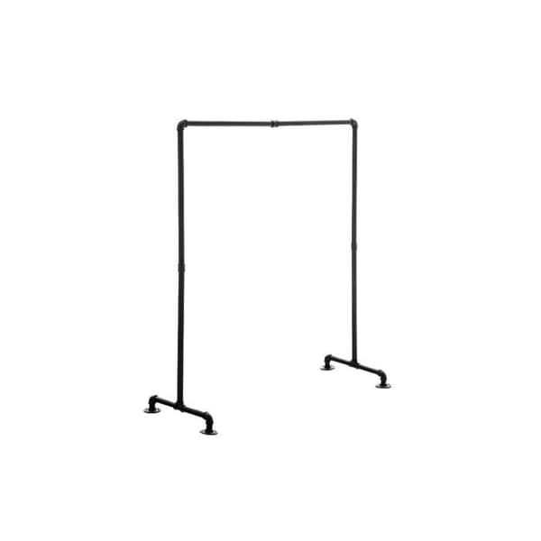 Jary Robust klädställning på hjul I Garderob med industriell design Enkel montering Max belastning 20 kg Storlekar: 120 cm svart