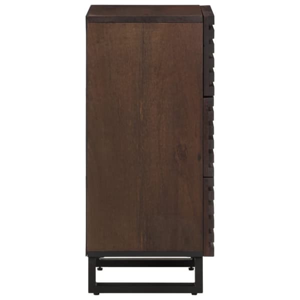 vidaXL skænk 40x34x75 cm massivt mangotræ brun