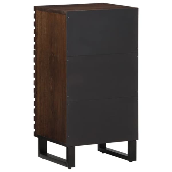 vidaXL skænk 40x34x75 cm massivt mangotræ brun