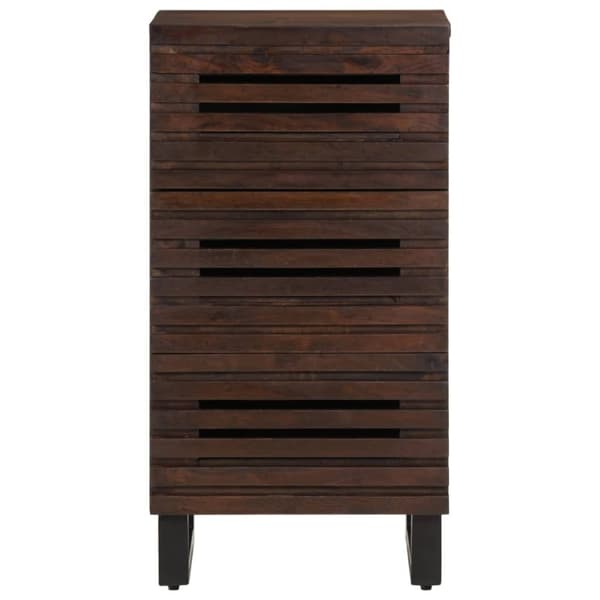 vidaXL skænk 40x34x75 cm massivt mangotræ brun