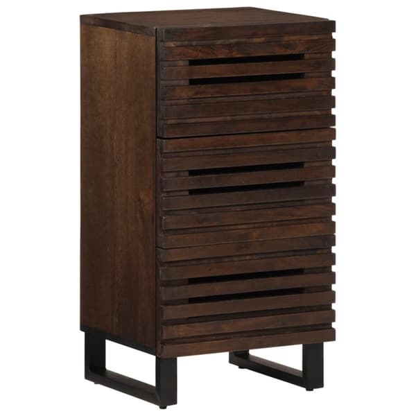 vidaXL skænk 40x34x75 cm massivt mangotræ brun