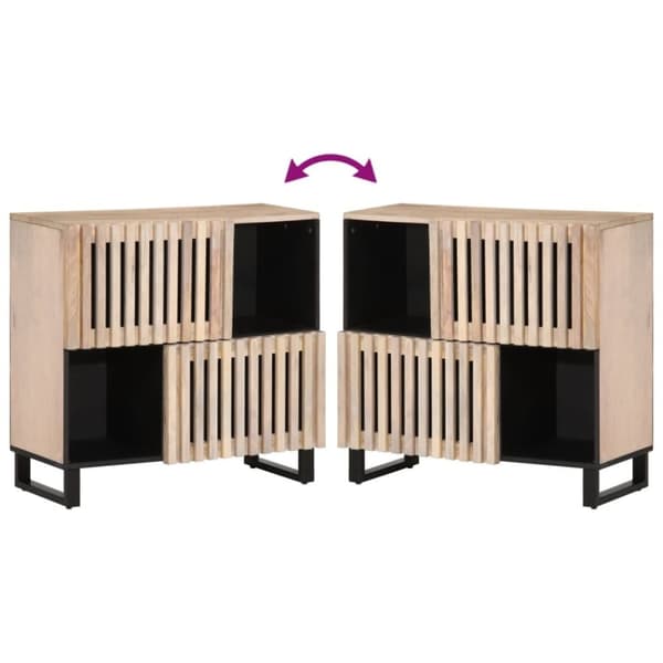 vidaXL Senkki 80x34x75 cm täysi mangopuu