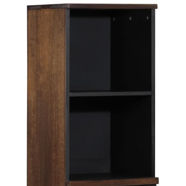 vidaXL skænk 38x34x160 cm massivt mangotræ brun
