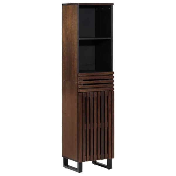 vidaXL skænk 38x34x160 cm massivt mangotræ brun