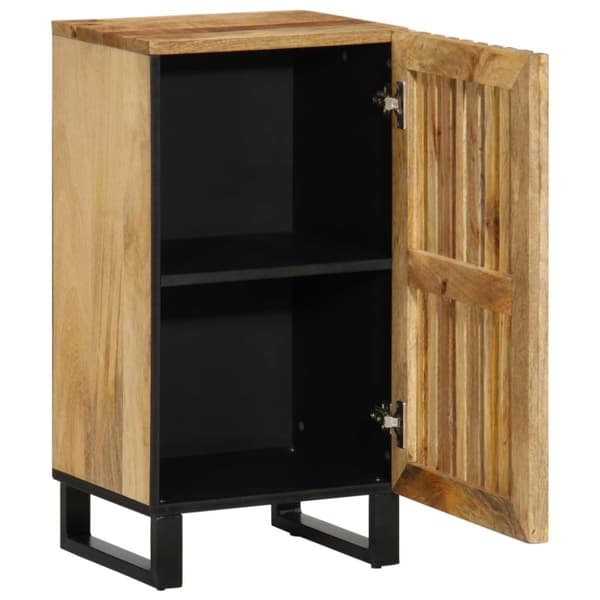 vidaXL Skjenk 40x34x75 cm grovt heltre mangotre