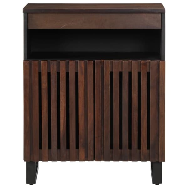 vidaXL Skänk brun 60x34x75 cm massivt mangoträ