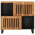 Miniatyrbilde 2 av 11: vidaXL Skjenk 80x34x75 cm heltre akasie