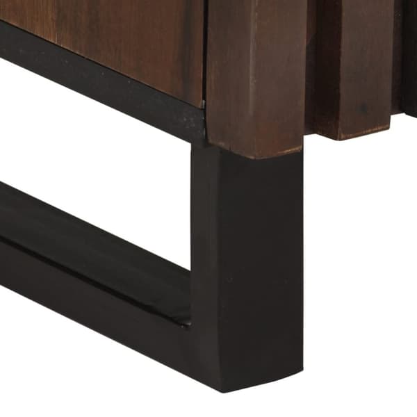 vidaXL Skjenk brun 80x34x75 cm heltre mango