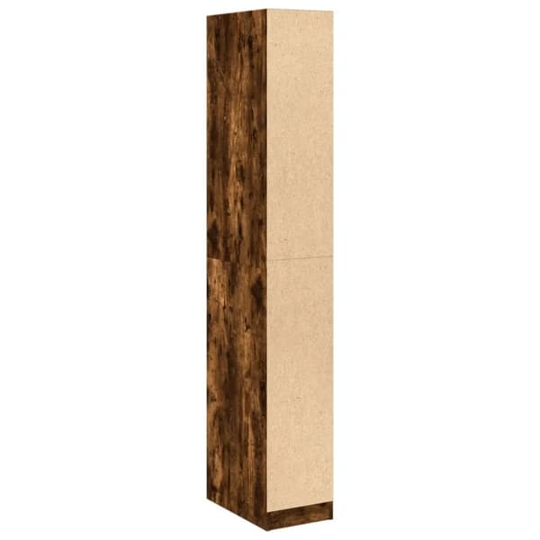 vidaXL Garderob rökfärgad ek 30x50x200 cm konstruerat trä