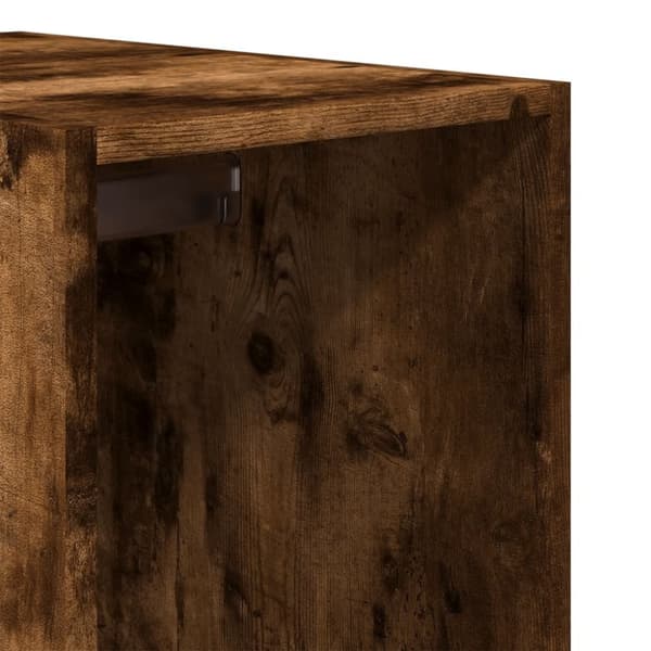 vidaXL Garderob rökfärgad ek 30x50x200 cm konstruerat trä